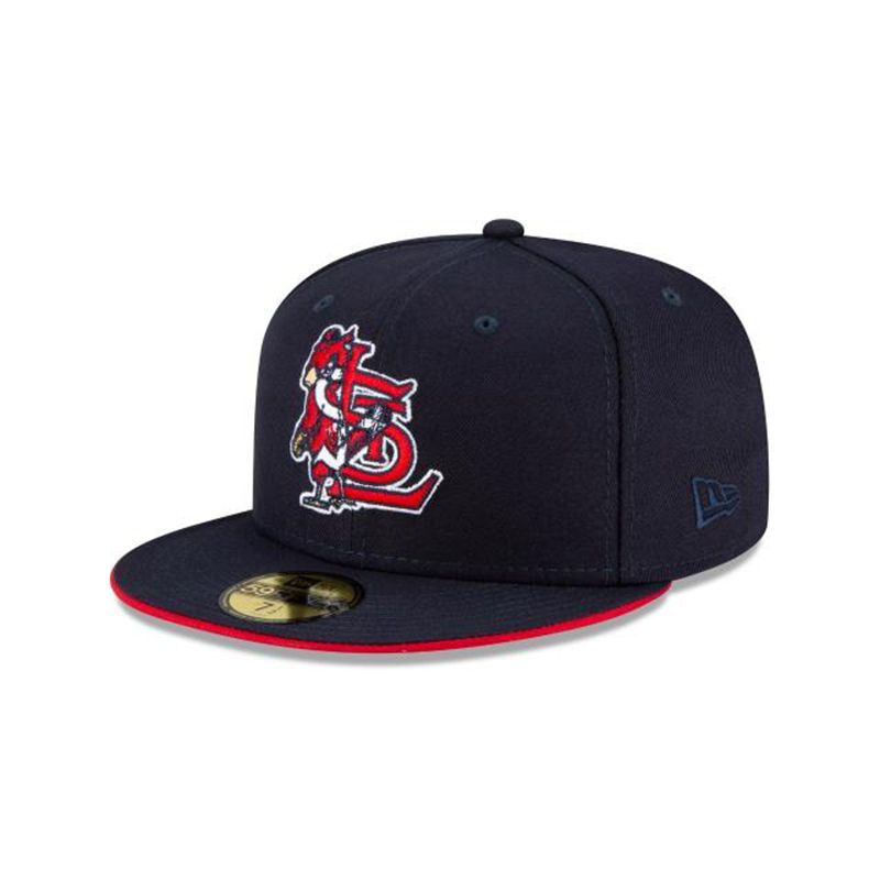 MLB St. Louis Cardinals Double Logo 59Fifty Fitted (DNE1862) - Red New Era Caps